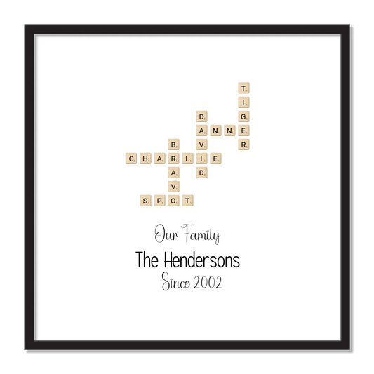 Personalized Scrabble Artwork