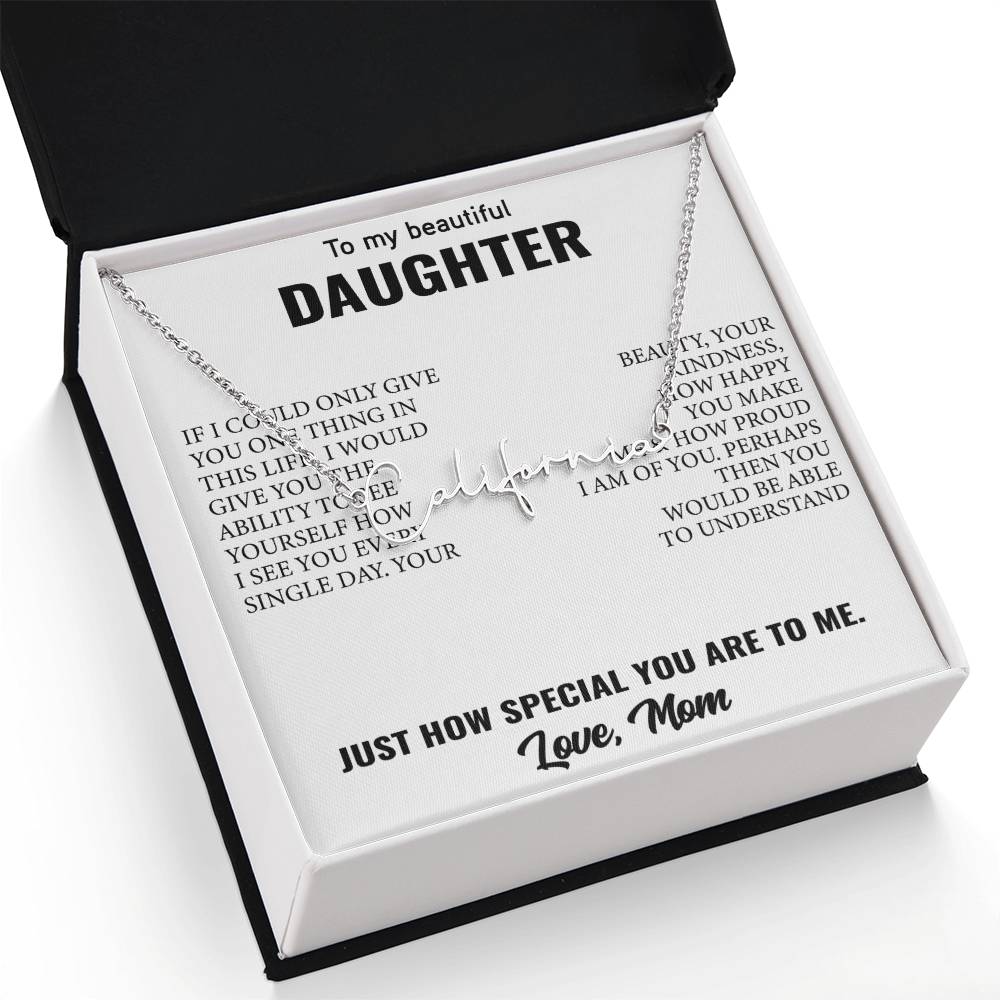 Signature Style Customized Name Necklace – Unforgettable Daughter Gift