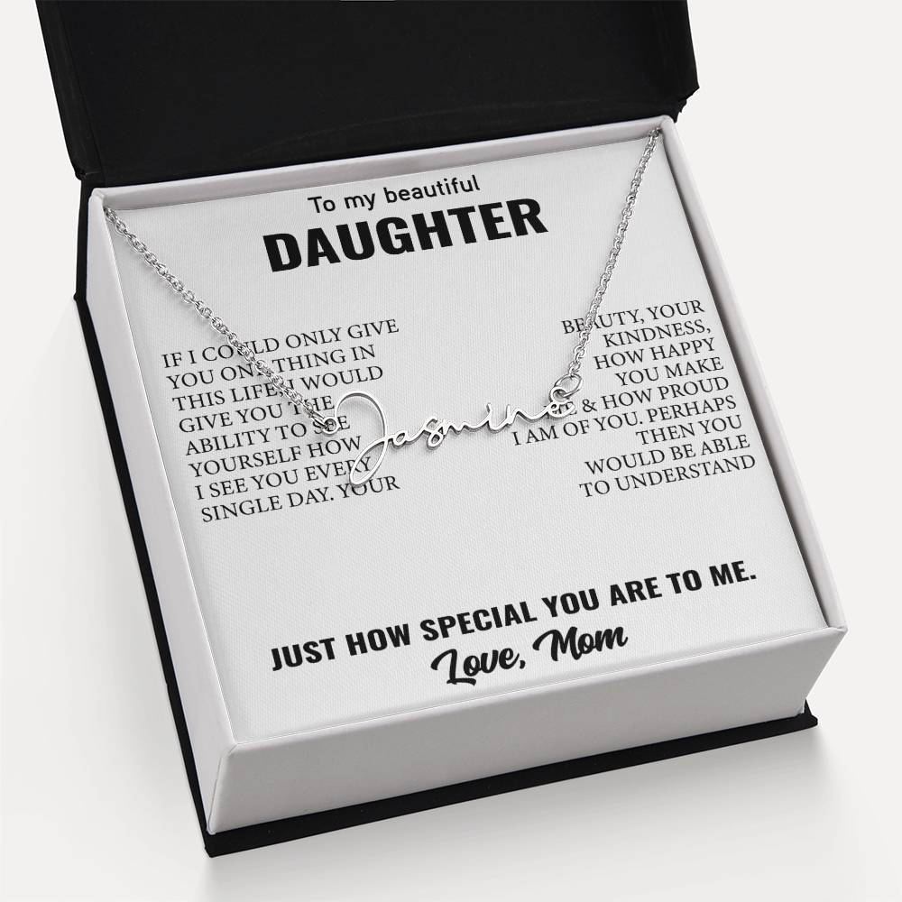 Signature Style Customized Name Necklace – Unforgettable Daughter Gift