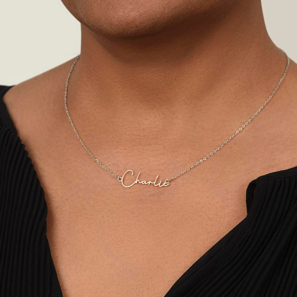 Signature Style Customized Name Necklace – Unforgettable Daughter Gift