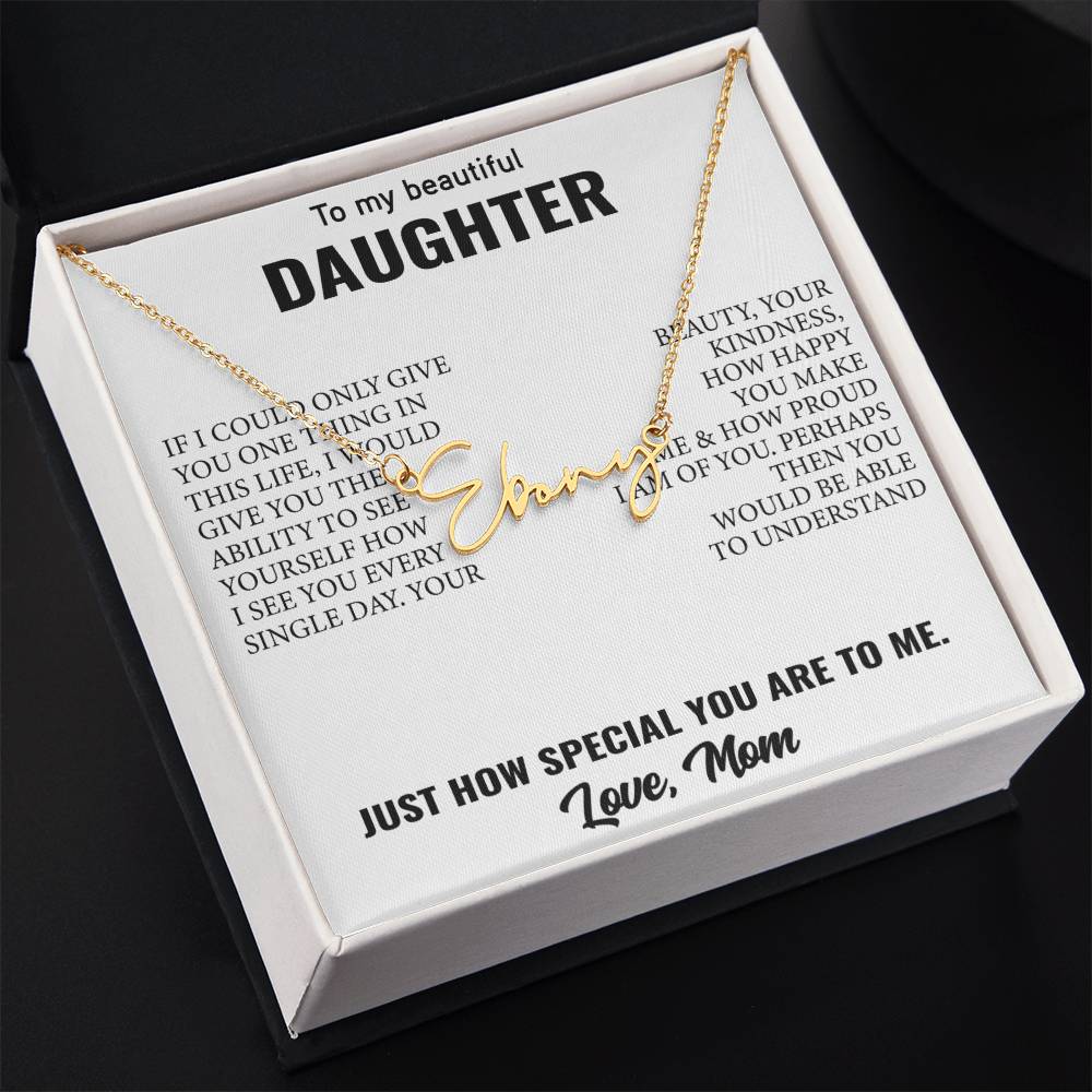 Signature Style Customized Name Necklace – Unforgettable Daughter Gift