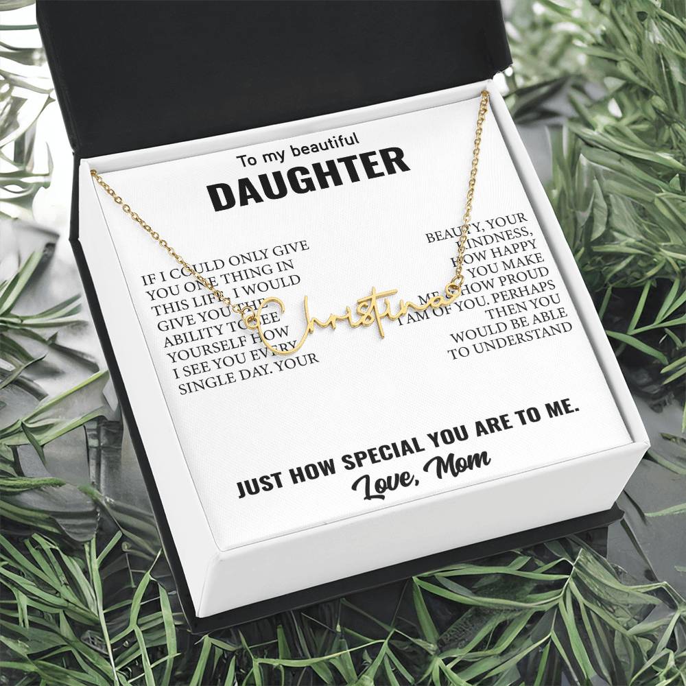 Signature Style Customized Name Necklace – Unforgettable Daughter Gift