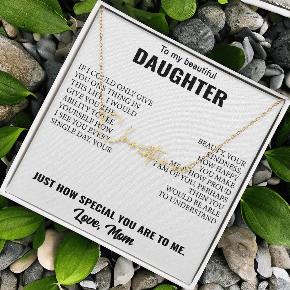 Signature Style Customized Name Necklace – Unforgettable Daughter Gift