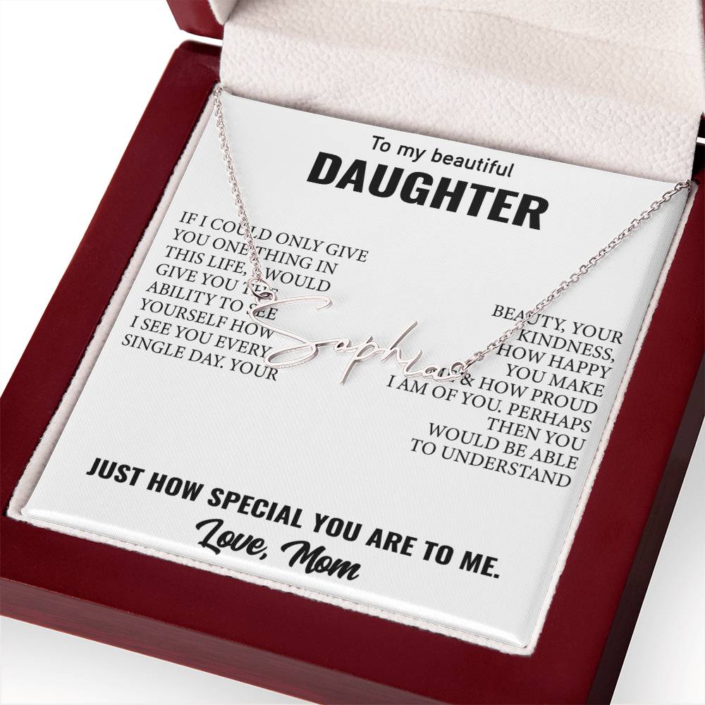 Signature Style Customized Name Necklace – Unforgettable Daughter Gift