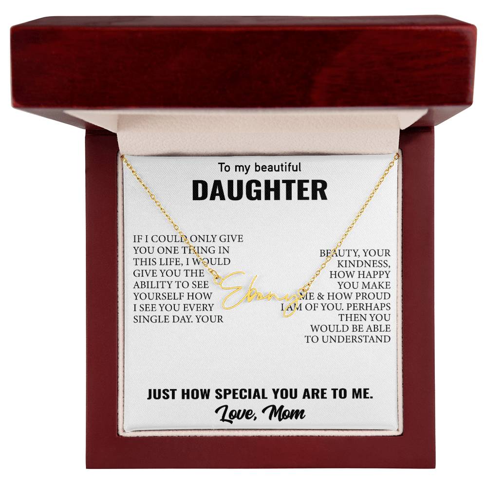 Signature Style Customized Name Necklace – Unforgettable Daughter Gift