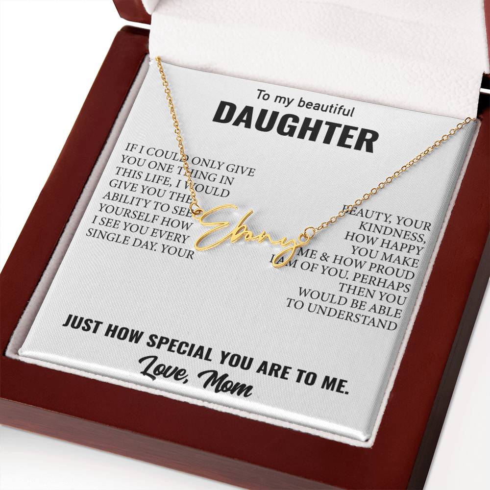 Signature Style Customized Name Necklace – Unforgettable Daughter Gift