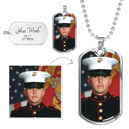 Personalized Dog Tag Necklace - High Quality Engravable Stainless Steel Keepsake