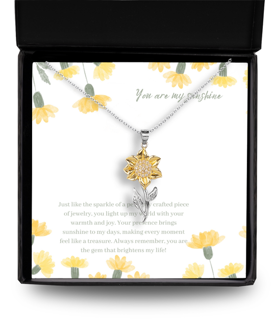 Heartfelt Sunflower Pendant in .925 Sterling Silver